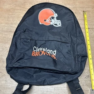 Vintage Black Cleveland Browns Backpack 17x14 - Picture 1 of 3