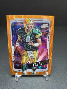 2024 Topps Cromo Cósmico Fútbol Brett Favre #33 REFRACTOR NARANJA SP #’d/25 - Imagen 1 de 8