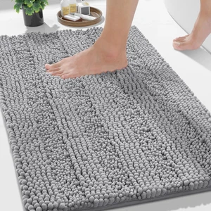 Alfombra de baño Yimobra 24 X 17, alfombra de baño antideslizante y súper absorbente, máquina - Imagen 1 de 12