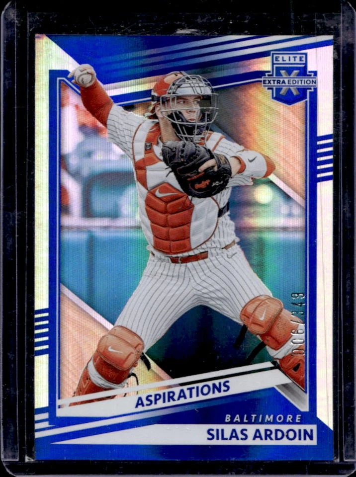 2022 Elite Extra Edition Silas Ardoin Aspirations Blue #6/349 Orioles - Image 1 of 2