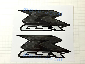 Real Carbon Fiber For GSXR 1100 1000 750 600 Tank Fairing Decal Glossy Sticker