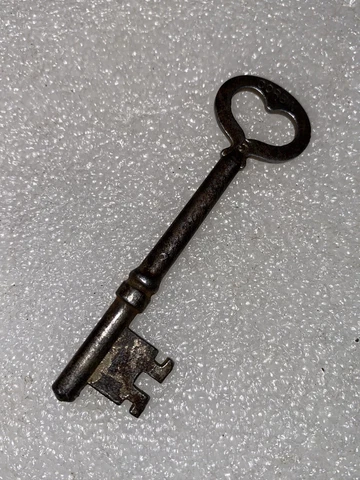 Antique Corbin Mortise Lock Skeleton Key Marked 5 Pat. 1887 Cover