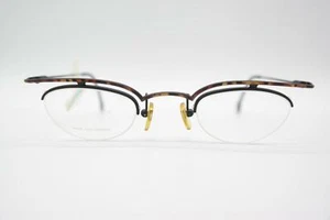 Vintage MO 2314 Black Copper Brown Half Rim Glasses Frame NOS - Picture 1 of 6