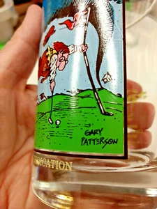 Vint. Gary Patterson GLASS Dedicación ARBYS 1982 Thought Factory Hilarante - Imagen 1 de 7