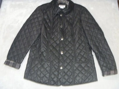 Chaqueta para mujer St Johns Bay talla grande acolchada abrigo negro ¡Preciosa! Foto 1 de 4