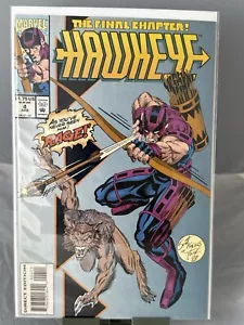 1994 Marvel Comics HAWKEYE #4 fumetto IL CAPITOLO FINALE💥Hawkeye🏹💥 - Foto 1 di 1