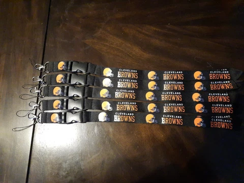 Cleveland Browns Lanyard ID Badge Key Chain Clip (Lot Of 5) Cover