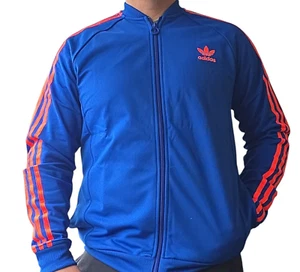 🚨 Adidas Originals M66356 Adi Dassler Superstar Track Blue Jacket Mens Sz XS - Picture 1 of 15