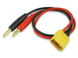 Cable de carga cable XT90 30 cm de largo conector plátano Losi e-Flite aparcamiento Lipo batería - Imagen 1 de 1
