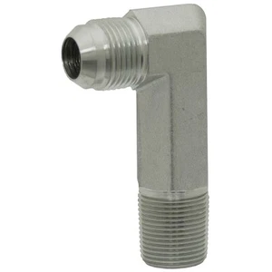 JIC 16 Male x 1" NPT Male 90 Degree Elbow Adapter 9-2501-LL-16-16-4.05 - Picture 1 of 2