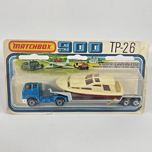 Matchbox Superfast 900 TP-26 Articulated Truck and Trailer & Boat - Sealed - Picture 1 of 7