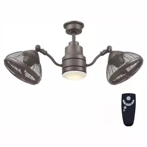 Pendersen 42 in. Integrated LED Indoor/Outdoor Espresso Bronze Ceiling Fan with - Picture 1 of 9