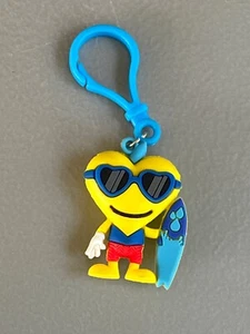 American Heart Association Kids Heart Challenge Keychain yellow surfer - Picture 1 of 3