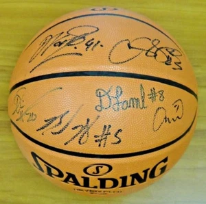 Dallas Mavericks 2014-15 Team Signed Basketball 13 Signatures w/ Dirk Nowitzki - Picture 1 of 12