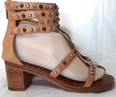 Sam Edelman Dion Womens Brown Leather Beaded Gladiator Sandals Size 6.5 M - Image 1 of 4