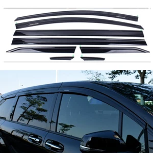 Para Toyota Sienna 2021-24 Negro Ventana Viseras Laterales Sol Lluvia Protector Ventilación Deflector - Imagen 1 de 8