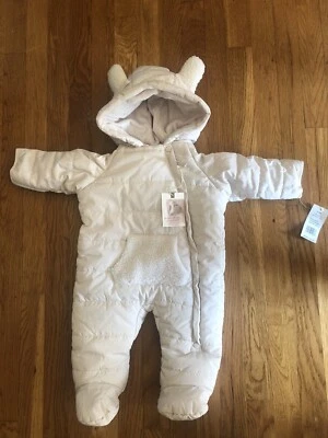 Nuevo con etiquetas Jessica Simpson Cochecito Infantil Traje de Nieve Blancanieves Acolchado Talla 6/9 Meses Foto 1 de 4