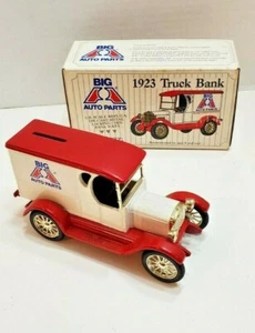 VINTAGE ERTL BIG A AUTO PARTS 1923 CHEVY PANEL TRUCK DIE-CAST COIN BANK - Picture 1 of 11