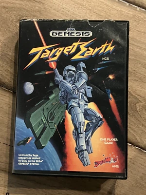 Target Earth (Sega Genesis, 1990) CIB WITH MANUAL - Image 1 of 4