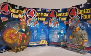 Vintage (1990er) Toy Biz Marvel Fantastic 4 Menge 7 Neu in Verpackung. - Bild 1 von 10