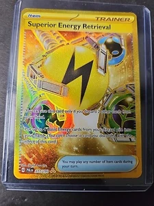 Superior Energy Retrieval 277/193 Gold Hyper Rare Pokemon Paldea Evolved Lp - Picture 1 of 10