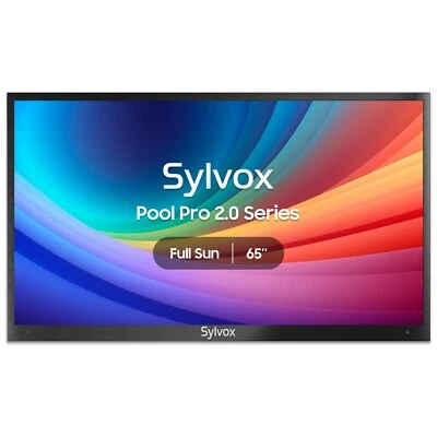 Sylvox 65'' Outdoor smart TV IP55 weatherproof App store 2000 nits for Full sun - Image 1 of 4