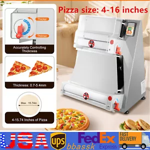 Máquina eléctrica para hacer prensa de pastelería con rodillo de masa de pizza 110 V 4-16" - Imagen 1 de 24