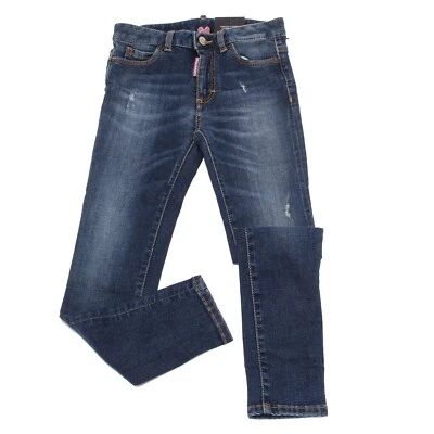 8062T jeans bimba DSQUARED2 MEDIUM WAIST TWIGGY JEAN blu jean kid - Bild 1 von 4