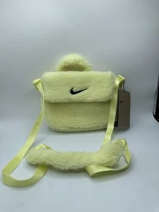 Bolso Bandolera Nike NSW Piel Sintética Amarillo Volt FB3039-331 Pequeño Piel Difusa - Imagen 1 de 5