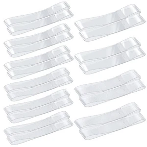 10 Pairs Clear Transparent Invisible High Heel Shoe Straps Women Elastic Shoe... - Picture 1 of 8