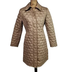VIA SPIGA Women's Regular Mix Stitch Quilted Walker Puffer Jacket Size Small New - Picture 1 of 11