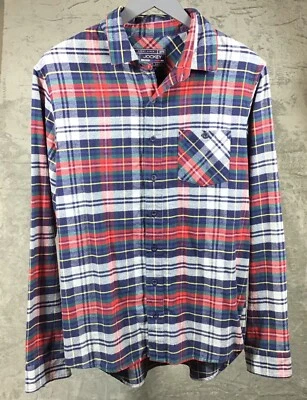 Royal Stewart Tartan Mens Luxury Flannel Plaid Shirt Size Medium - Image 1 of 4