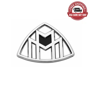 OEM Genuine Silver Maybach Logo Rear Trunk Lid Badge Fits Mercedes S Class W222 - Picture 1 of 5