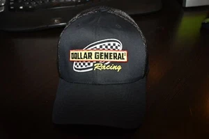 DOLLAR GENERAL RACING NASCAR FLEX FIT BLACK BASEBALL cap hat   - Picture 1 of 2