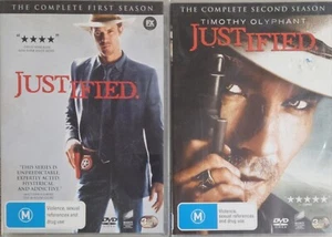 Justified 💿 The Complete First and Second Seasons 6 discs Regions 2,4 Free Post - Picture 1 of 11