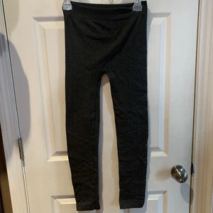 blue star clothing co. Cable-knit Leggings XL Black Elastic Waist~ - Picture 1 of 4