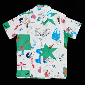 Paul Smith Magnificent Obsessions Hemd Herren Gr. Small Weiß Kurzarm - Bild 1 von 23