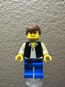 Lego Minifigur Han Solo Falcon sw0014 Star Wars 7190 gelber Kopf blaue Beine L13 - Bild 1 von 6