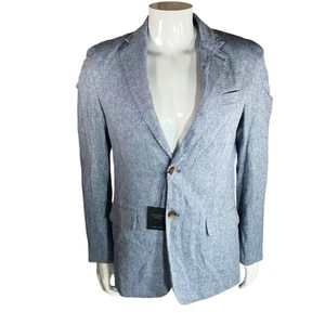 Club Room Herren S 100 % Leinen Blazer blau Größe Small neu mit Etikett 2 kostenlose Krawatten - Bild 1 von 4