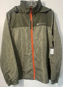 Matix Packable Windbreaker Jacket Men’s S Olive Green MTJ06403S4 - Picture 1 of 15