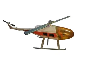 ANTIQUE 1975 GABRIEL MIGHTY METAL RESCUE HELICOPTER DIE CAST WHITE 10IN L - Picture 1 of 4