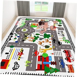 Kids Rug City Life Playmat Play Carpet for Playing Cars Toy, Kids Baby Play - Picture 1 of 8