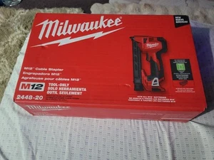 Milwaukee 2448-20 M12 12V Cordless Cable Stapler, Compact Size (Bare Tool) - Picture 1 of 3