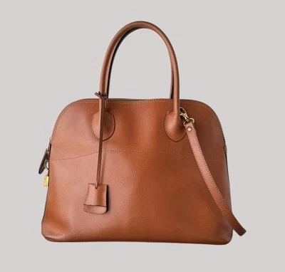 Rare Vintage Condotti Brown Leather Purse Handbag Made in France - Image 1 of 4