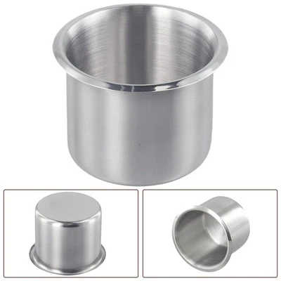1PCS Stainless Steel Recessed Cup Holder For Boats, Campers And Trucks. - Image 1 of 4