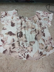 Peasant Knox Rose Blouse Plus Size L Fairycore Romance Cottagecore Boho Floral R - Picture 1 of 8