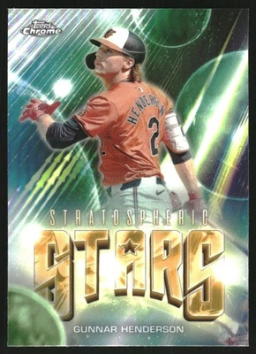 2024 Topps Chrome Update Stratospheric Stars #SSC22 Gunnar Henderson - Image 1 of 2