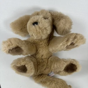 Gund Muttsy Plush Dog Vintage 1985 Golden Tan Puppy Stuffed Animal Colored Paws - Picture 1 of 11