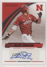 2015 Panini Nebraska Cornhuskers Signatures Alex Gordon #AG-NEB Auto