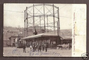 Valparaiso Tram Station Carreta Tranvias Electricos PeopleRachitoff Chile 1905 - Picture 1 of 1
